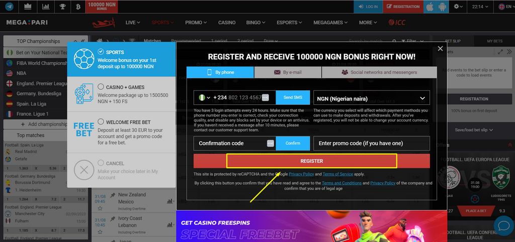 Megapari Casino site 2025